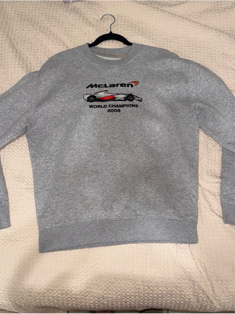 Woman’s Gray Crewneck Sweatshirt - World Champions 2008